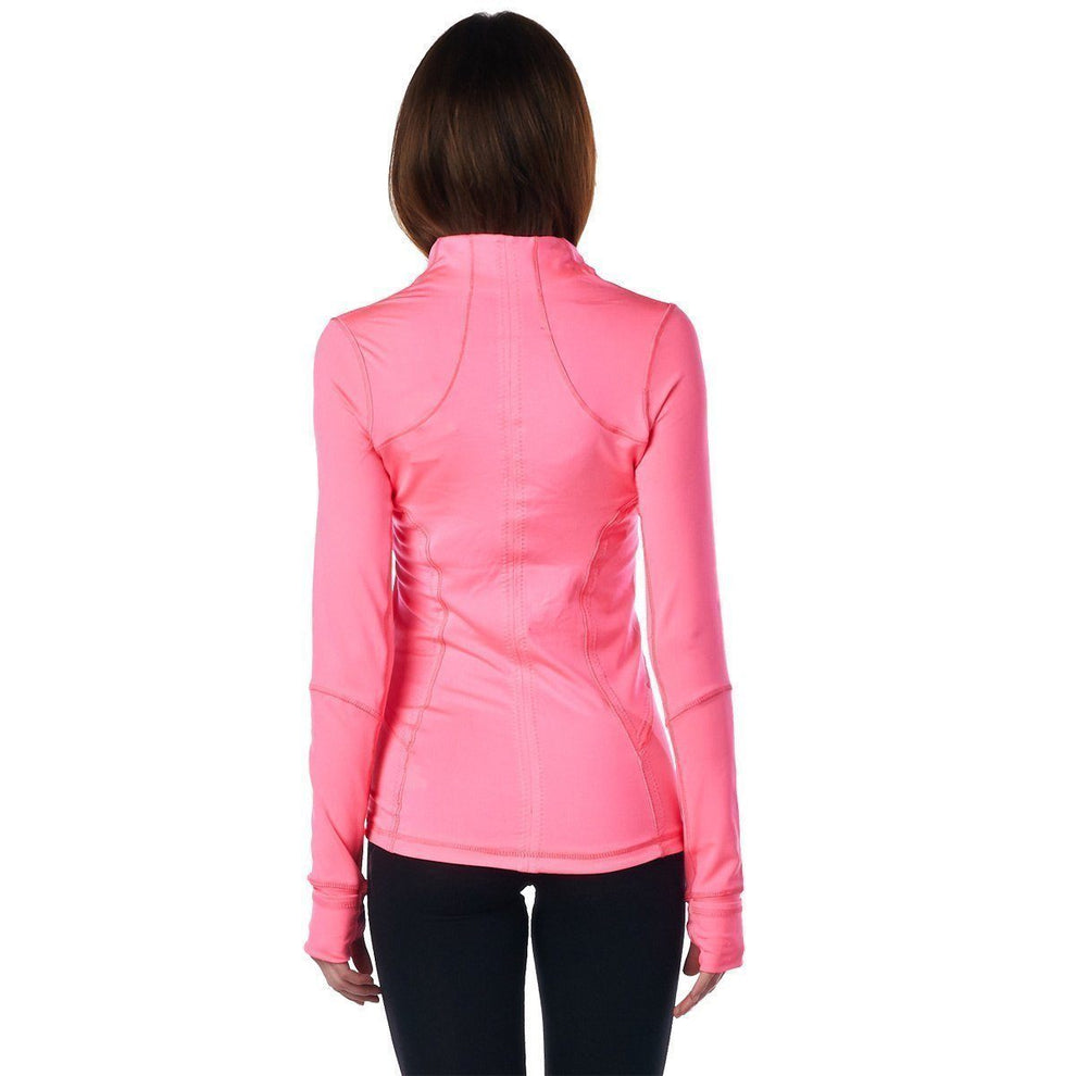 LA Society Women's Yoga Sport Fitness Jacket in Pink