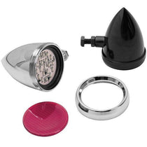 Arlen Ness 2 in. Speeding Bullet Black with Red L.E.D. Marker Light