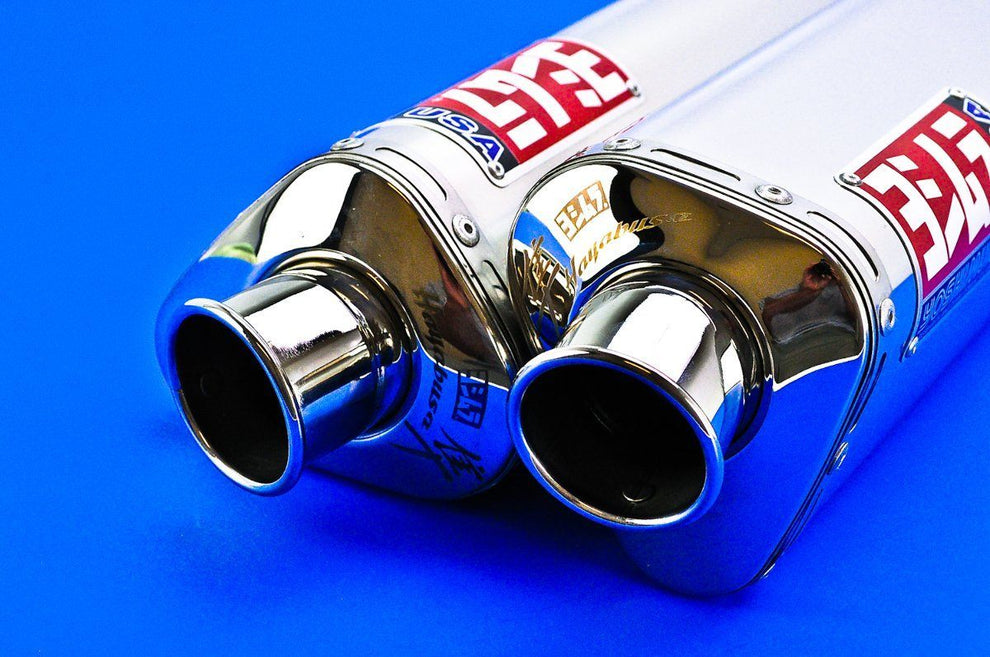 Yoshimura TRS Dual Tri-Oval Stainless Steel Street Bike Bolt-On Exhaust System