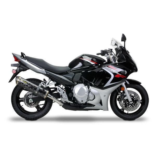 Two Brother V.A.L.E. M-5 Large Oval Carbon Fiber Slip On Suzuki Street Bike Exhaust