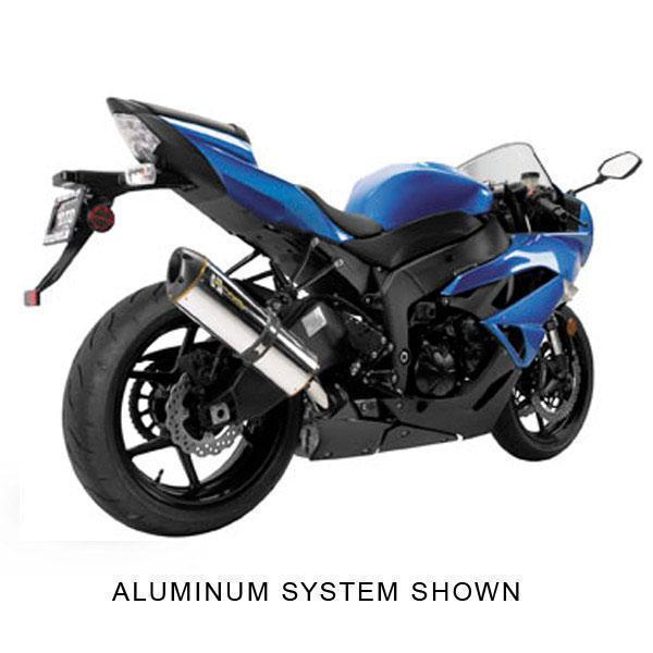 Two Brother V.A.L.E. M-5 Large Oval Carbon Fiber Slip On Kawasaki Street Bike Exhaust