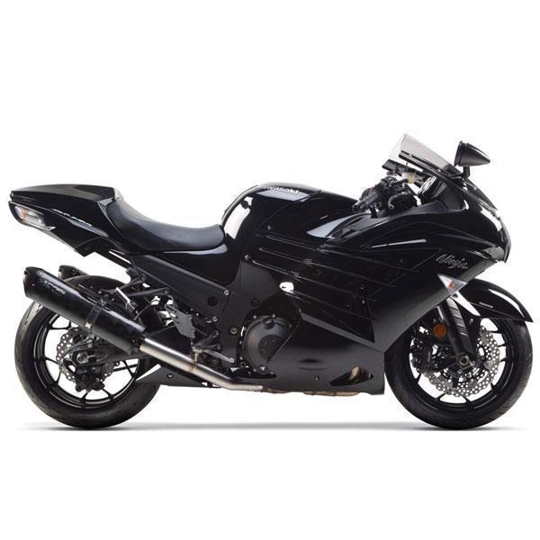Two Brothers Racing M-2 Black Series Slip-on Aluminum Exhaust System for 2006-2007 Kawasaki ZX1400 Ninja ZX-14