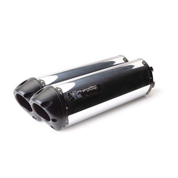 Two Brothers Racing M-2 Black Series Slip-on Aluminum Exhaust System for 2006-2007 Kawasaki ZX1400 Ninja ZX-14