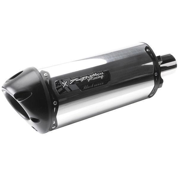 Two Brothers Racing M-2 Black Series Aluminum Slip-On Exhaust System for 2002-2007 Suzuki GSX1300R Hayabusa