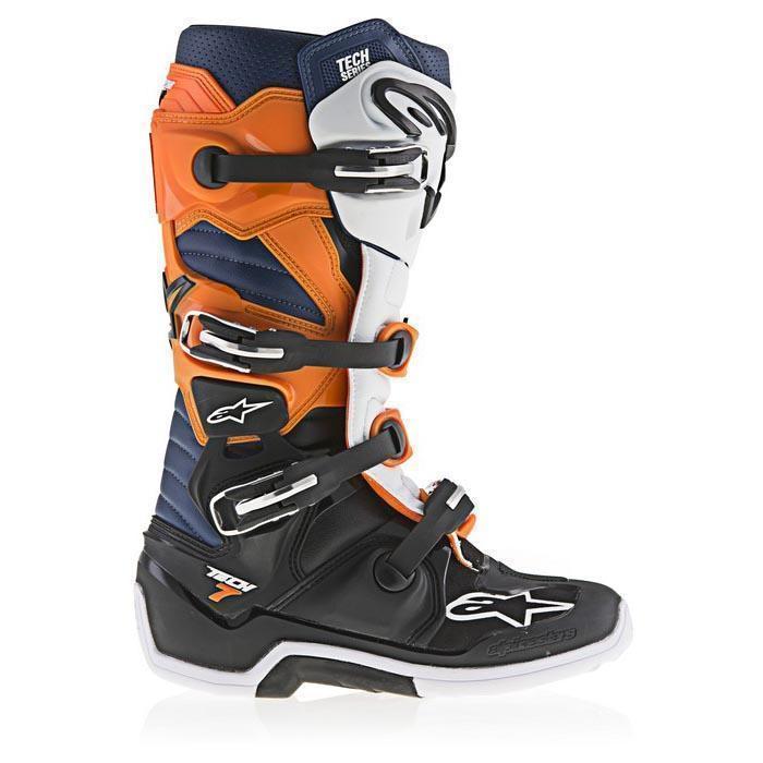 Alpinestars Tech 7 Men's Black/White/Orange Motocross Boots