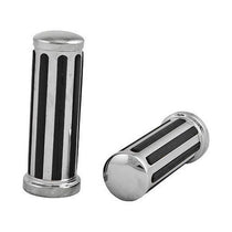 HardDrive Rail Style Black Grips with Smooth End Caps for Harley Davidson 1973-2014 All models