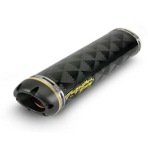 Two Brother V.A.L.E. M-5 Large Oval Carbon Fiber Slip On Suzuki Street Bike Exhaust