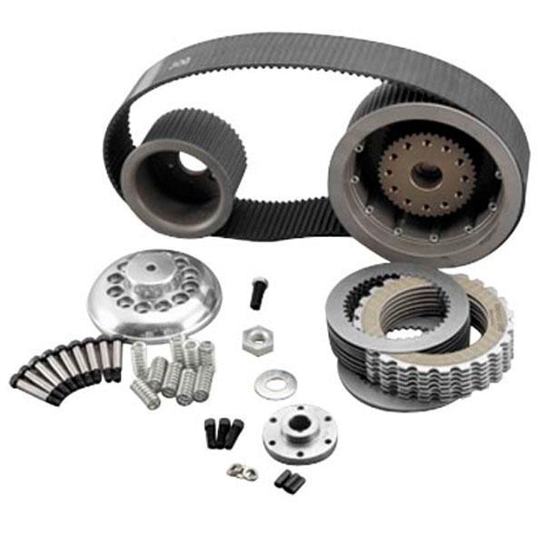 Belt Drives Ltd. 8MM 3in. Belt Drive with Ball Bearing Look-Up Clutch for Harley Davidson 1955-84 Big Twin Models with spline engine shaft
