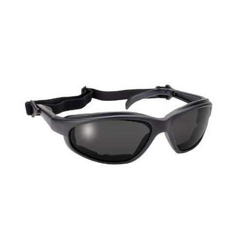 Polycarbonate Smoke Sunglasses with Inner Padding and Detachable Strap