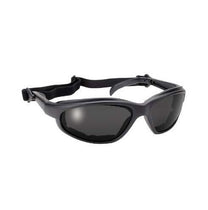 Polycarbonate Smoke Sunglasses with Inner Padding and Detachable Strap