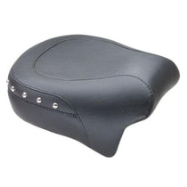 Mustang 13.5 in. Wide Chrome Studded Rear Seat for Harley Davidson 2008-14 Road King, FLHT, FLTR, FLHX Street Glide