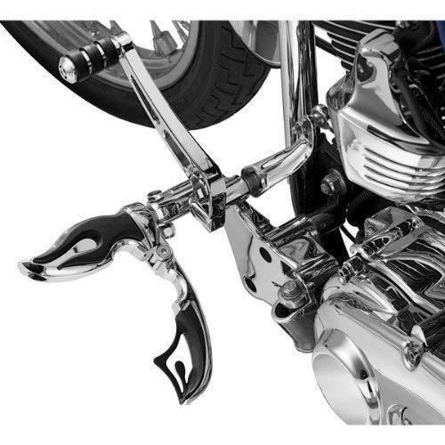 Kuryakyn Flamin Switchblade Male Mount Footpegs for Harley Davidson (exc. 2010-13 Forty Eight, 2011-13 1200 Custom, 2012-13 Seventy Two)
