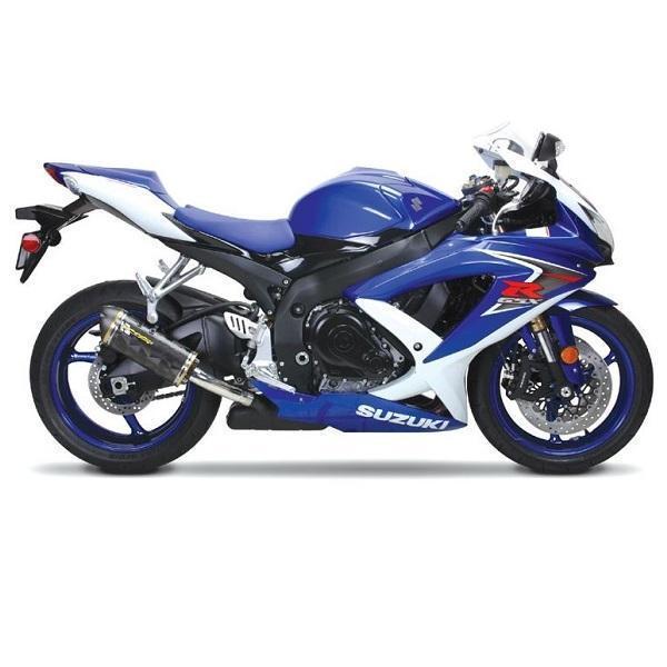 Two Brothers Racing M-2 Black Series Carbon Fiber Slip-On Exhaust System for 2008-2010 Suzuki GSX-R600/750