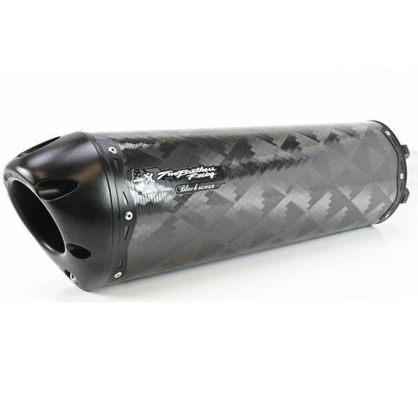 Two Brothers Racing M-2 Black Series Carbon Fiber Slip-On Exhaust System for 2002-2007 Suzuki Hayabusa 1300 Dual Shorty