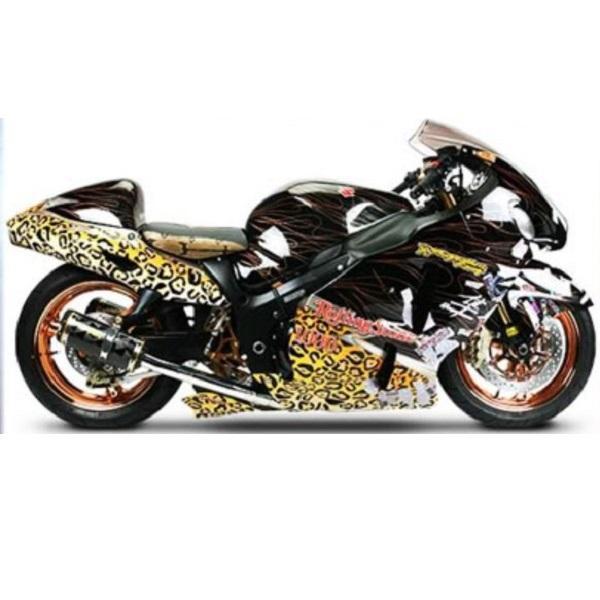 Two Brothers Racing M-2 Black Series Carbon Fiber Slip-On Exhaust System for 2002-2007 Suzuki Hayabusa 1300 Dual Shorty