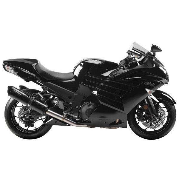 Two Brothers Racing M-2 Black Series Carbon Fiber Dual Slip-on Exhaust System for 2012-14 Kawasaki ZX-14R
