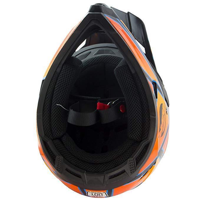 Answer AP-867 Racing MSR 'Nova Syncron' Black/Orange Motocross Helmet