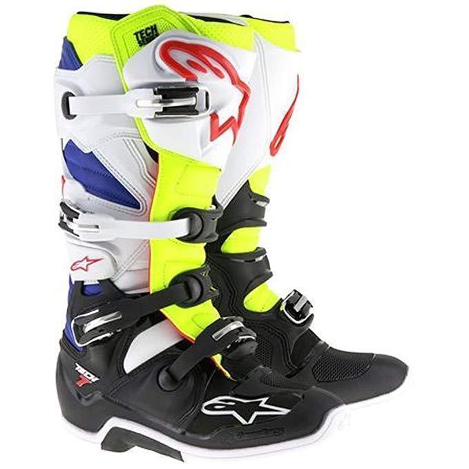 Alpinestars Tech 7 Men's Black/Red/Yellow Motocross Boots