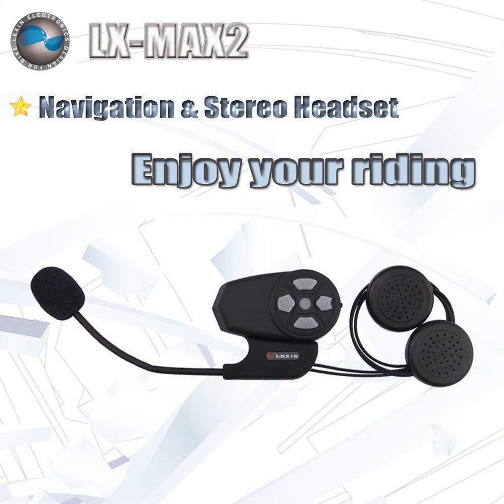 Lexin LX-MAX 2 Single Pack Command Bluetooth Motorcycle Helmet Communicator Headset / Intercom