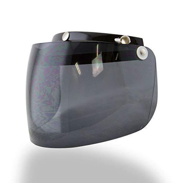 GMax GM35 Fully Dressed Flat Black Half Helmet with Outlaw N-10 Clear and Dark Tinted Shields Combo