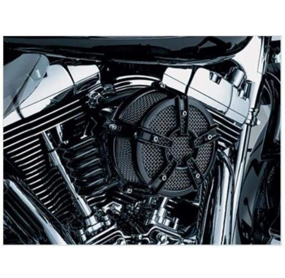 Kuryakyn Mach 2 Co-Ax Air Cleaner for Harley Davidson 1999-2014 Twin Cam models with CV Carb or Delphi EFI (exc. 08-14 Touring/Trike, 11-12 FLSTSE)