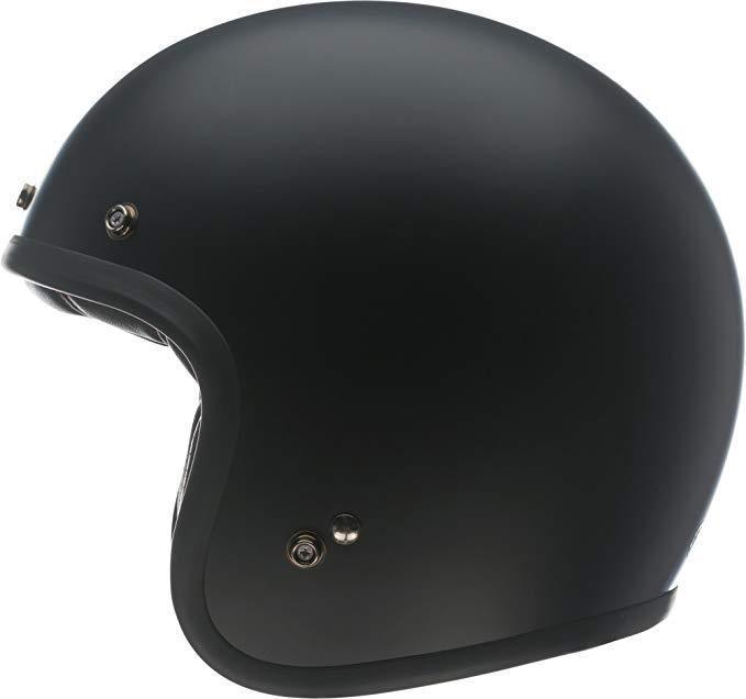 Bell Custom 500 Solid Matte Black Open Face Helmet