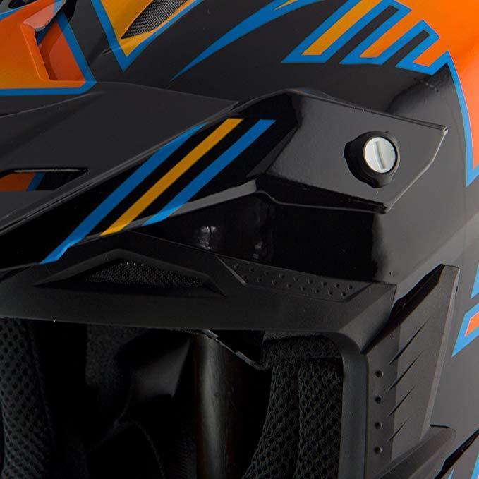 Answer AP-867 Racing MSR 'Nova Syncron' Black/Orange Motocross Helmet