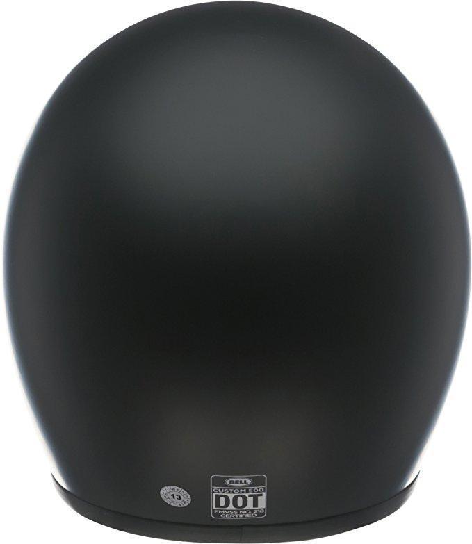 Bell Custom 500 Solid Matte Black Open Face Helmet