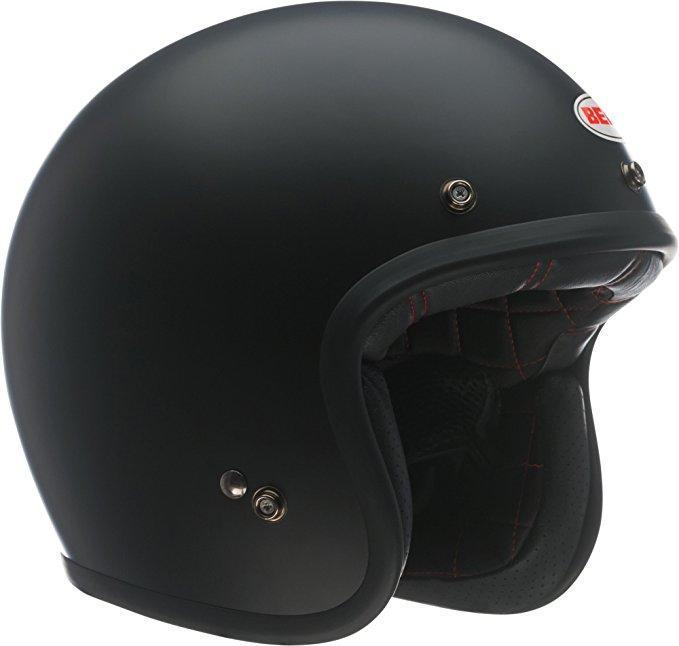 Bell Custom 500 Solid Matte Black Open Face Helmet