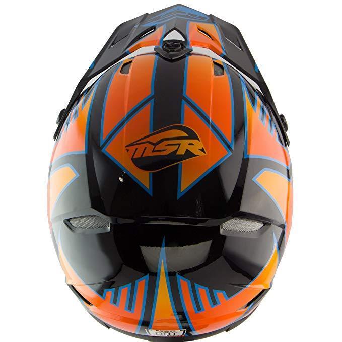 Answer AP-867 Racing MSR 'Nova Syncron' Black/Orange Motocross Helmet