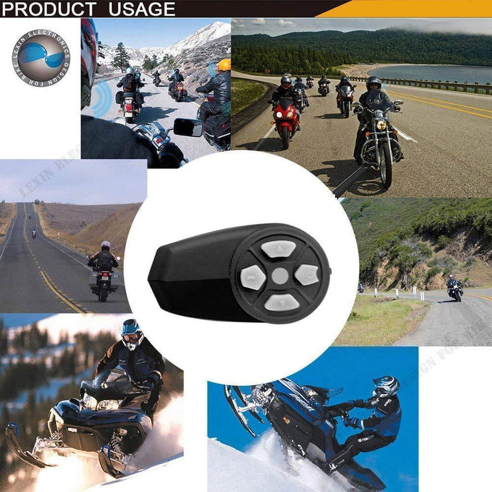 Lexin LX-MAX 2 Single Pack Command Bluetooth Motorcycle Helmet Communicator Headset / Intercom