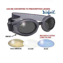 Pacific Coast Airfoil Black Goggles with Interchangeable Polycarbonate Lenses