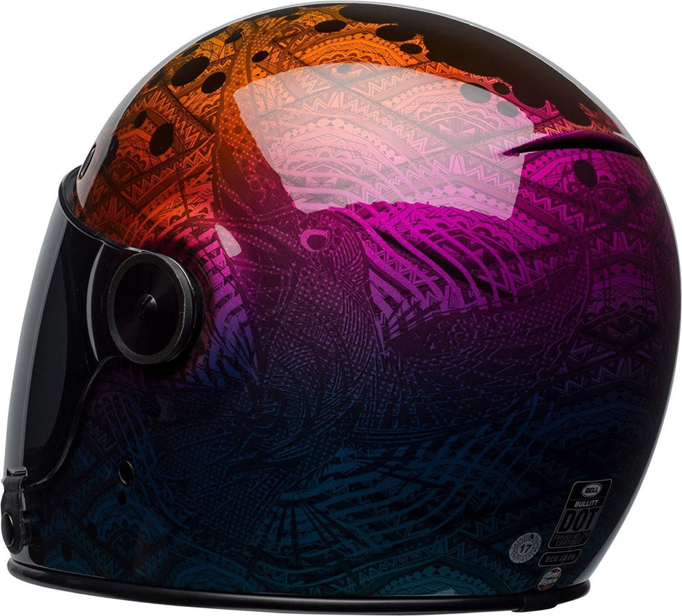 Bell Bullitt SE Hart-Luck Bubbles Metallic Blue/Red/Black Full Face Helmet