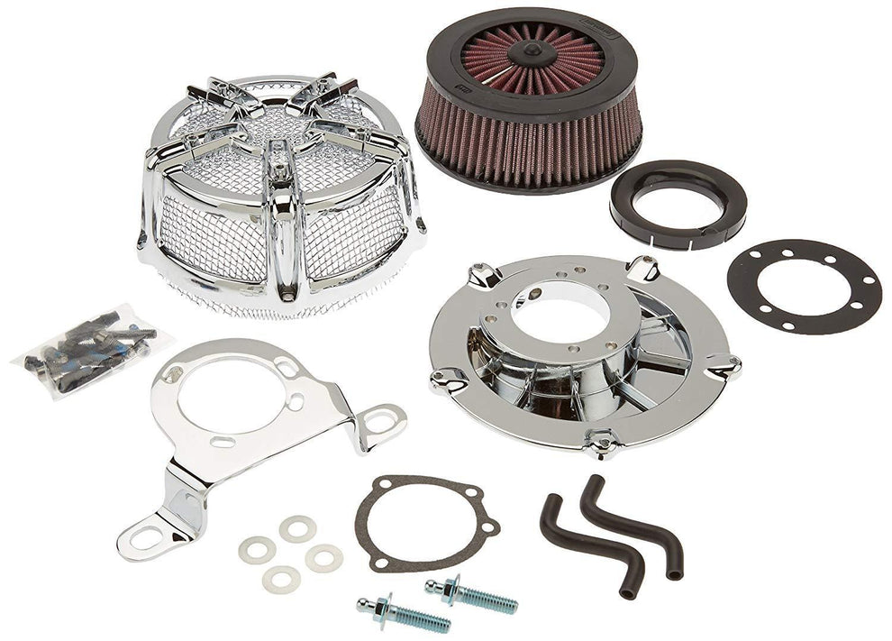 Kuryakyn Mach 2 Co-Ax Air Cleaner for Harley Davidson 1999-2014 Twin Cam models with CV Carb or Delphi EFI (exc. 08-14 Touring/Trike, 11-12 FLSTSE)
