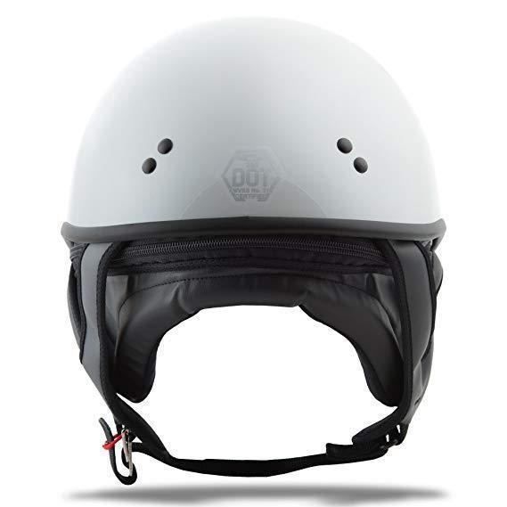 GMax GM35 Fully Dressed Pearl White Half Helmet