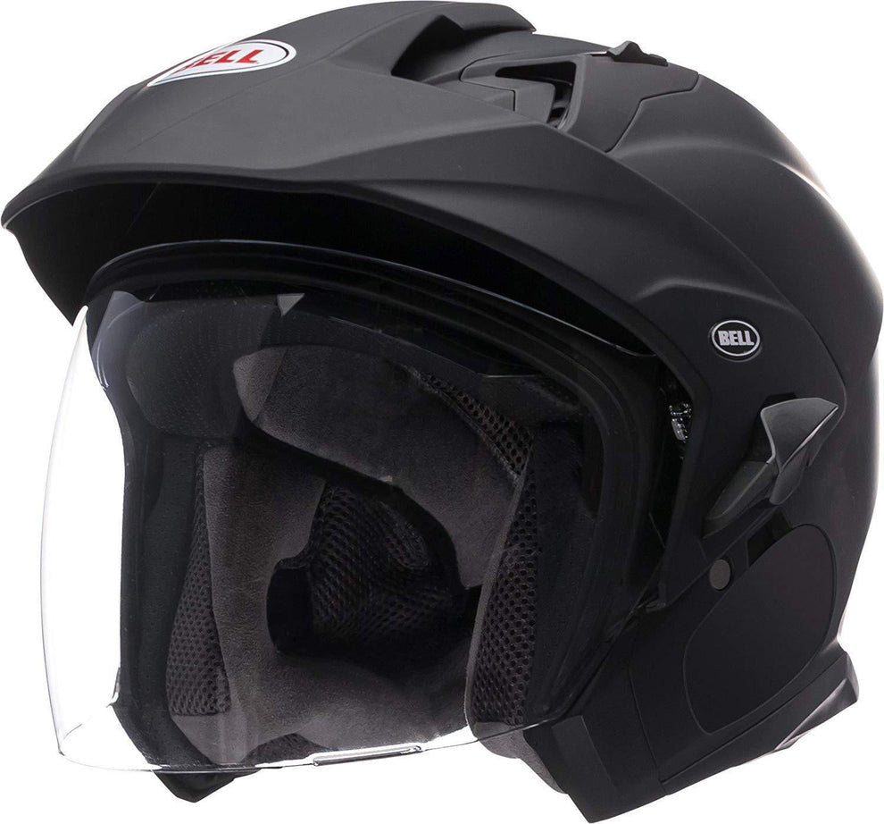 Bell Mag-9 Sena Matte Black Open Face Helmet