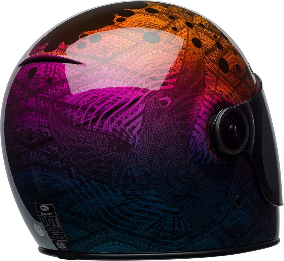 Bell Bullitt SE Hart-Luck Bubbles Metallic Blue/Red/Black Full Face Helmet