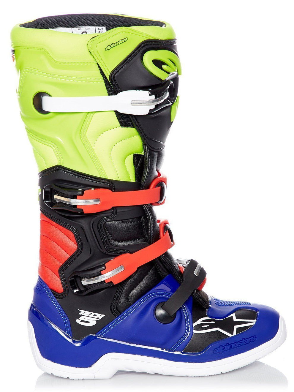 Alpinestars Tech 5 Men's Blue/Black/Yellow Motocross Boots