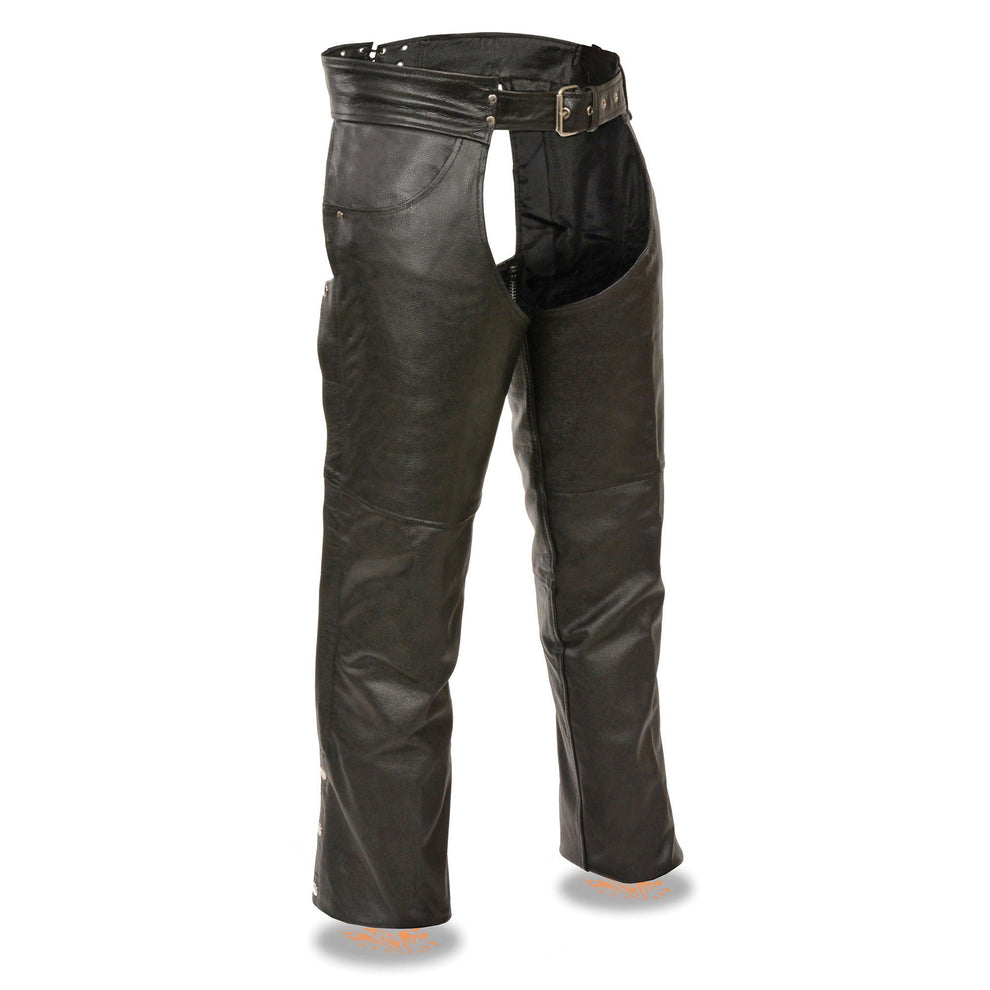 Event Leather-EL1101-Men's Black Classic Chaps with Jean Pockets