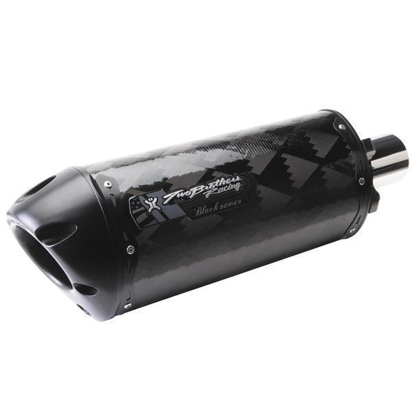 Two Brothers Racing M-2 Black Series Carbon Fiber Flange-on Exhaust System for 1999-2007 Suzuki Hayabusa 1300 Dual