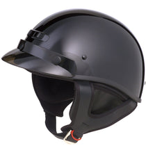 GMax GM35 Solid Fully Dressed Black Half Helmet
