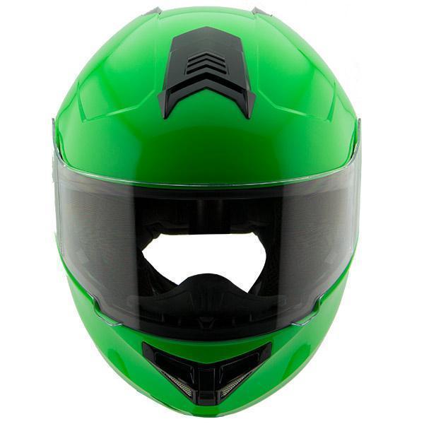Hawk H-70 Solid Neon Green Modular Motorcycle Helmet