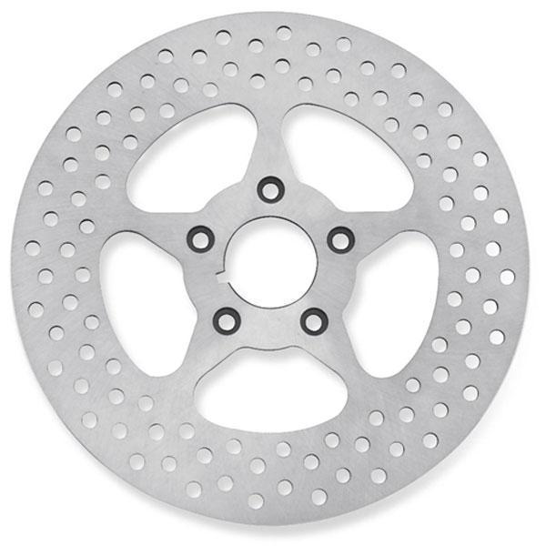 Bikers Choice 11.5in 5-Spoke Stainless Steel Rear Brake Rotor for Harley Davidson 1979-99 XL, 1982-99 FXR, 1984-99 Softail