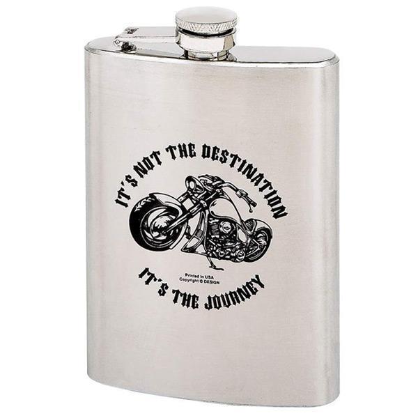 IT'S NOT THE DESTINATION IT'S THE JOURNEY 8 oz. Stainless Steel Flask