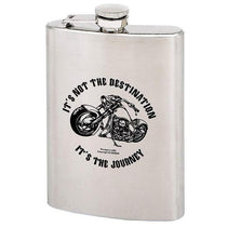 IT'S NOT THE DESTINATION IT'S THE JOURNEY 8 oz. Stainless Steel Flask