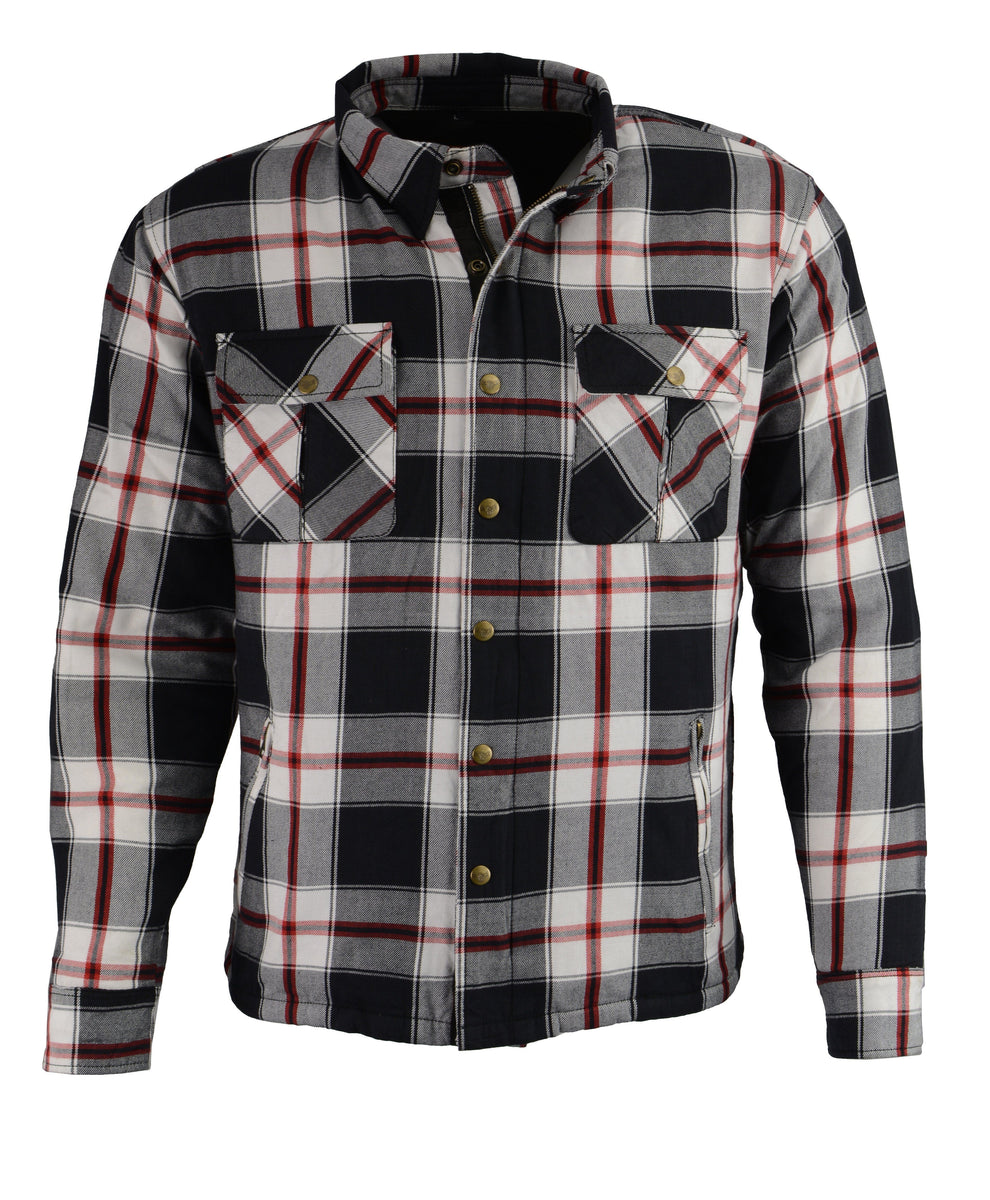 Milwaukee Performance-MPM1635-Men's Armored Flannel Biker Shirt w/ Aramid® by DuPont™ Fibers