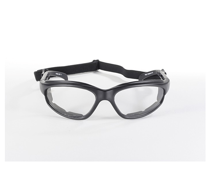 Polycarbonate Clear Sunglasses with Inner Padding and Detachable Strap