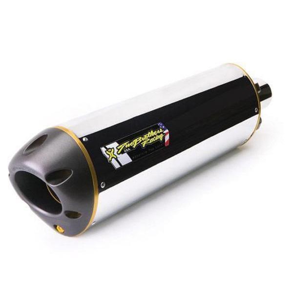 Two Brothers Racing M-2 Black Series Aluminum Slip-on Exhaust System for 2006-2014 Yamaha FZS1000 FZ1