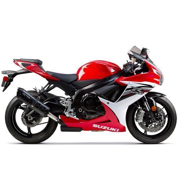 Two Brothers Racing M-2 Sliver Series Carbon Fiber Slip-on Exhaust System for 2011-14 Suzuki GSX-R600/750