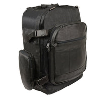 X-540-Back-Pack Medium Leather & Textile Cruiser Sissy Bar Back Pack